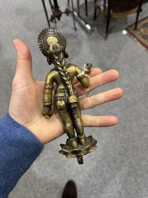 Lot 99 - AN INDIAN BRONZE FIGURE