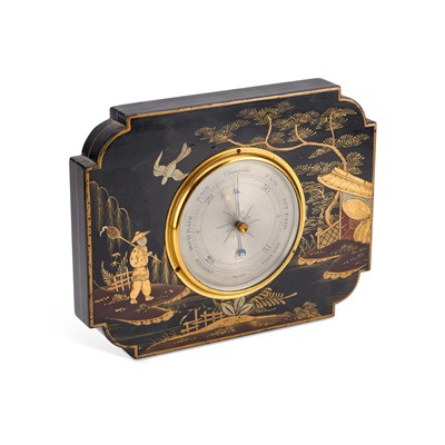 Lot 884 - AN EARLY 20TH CENTURY CHINOISERIE BAROMETER