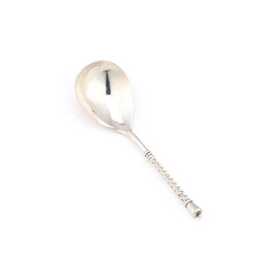 Lot 158 - AN ELIZABETH II SILVER SPOON