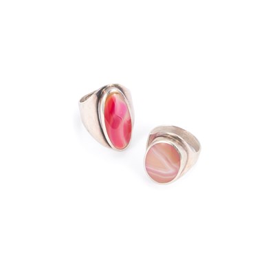 Lot 641 - DAVID SCOTT WALKER: TWO SILVER RINGS