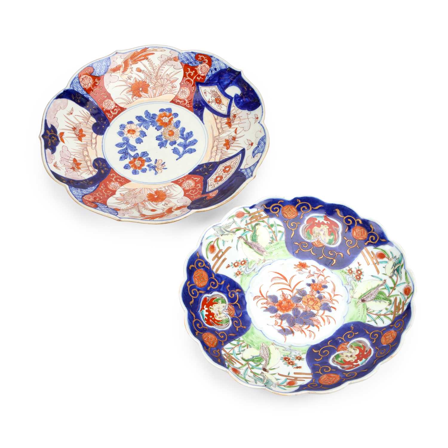 Lot 145 - TWO JAPANESE IMARI PORCELAIN CHARGERS, LATE 19TH CENTURY