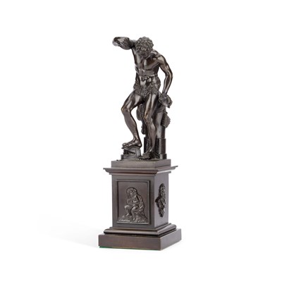 Lot 782 - AFTER THE MODEL BY MASSIMILIANO SOLDANI (ITALIAN, 1656-1740), A BRONZE FIGURE OF THE 'DANCING FAUN'