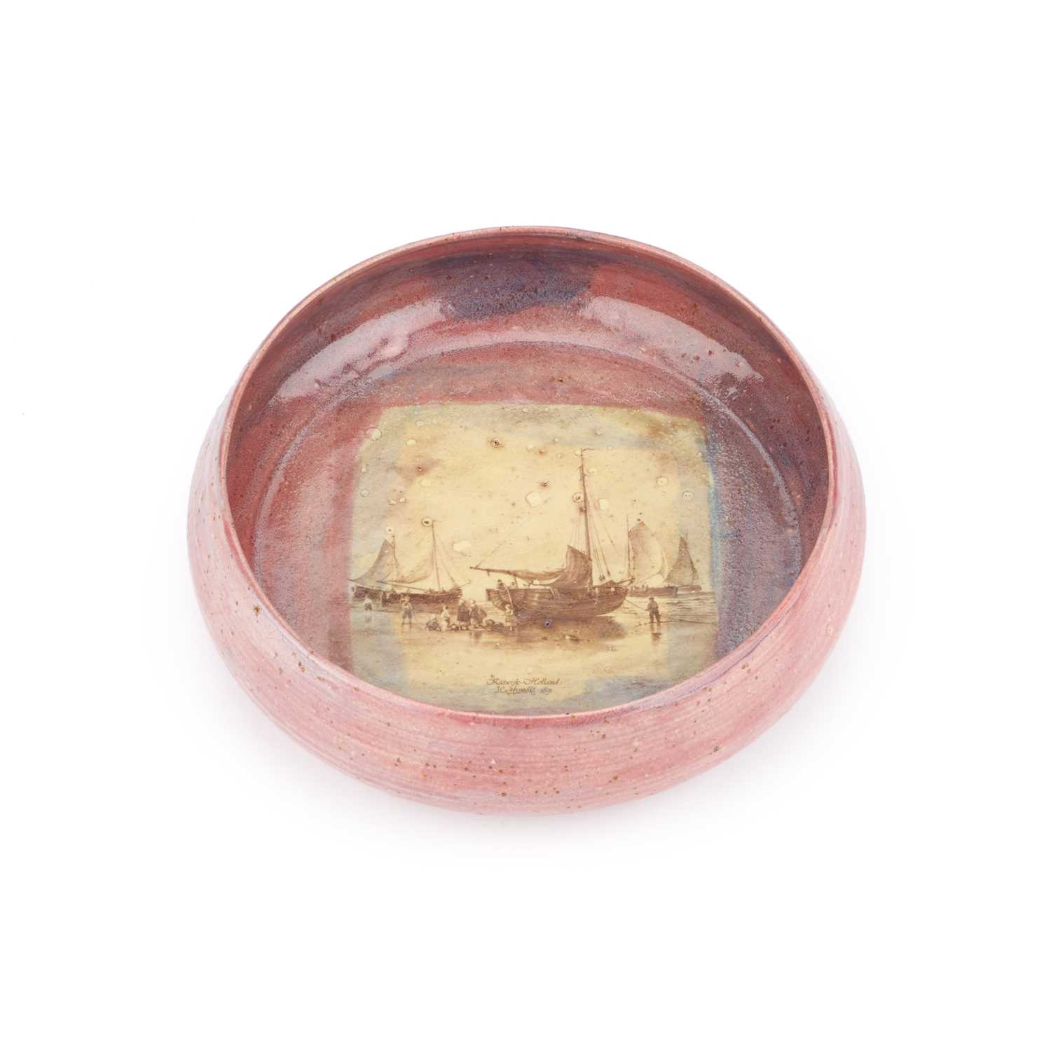 Lot 84 - AN INTERESTING STUDIO POTTERY BOWL
