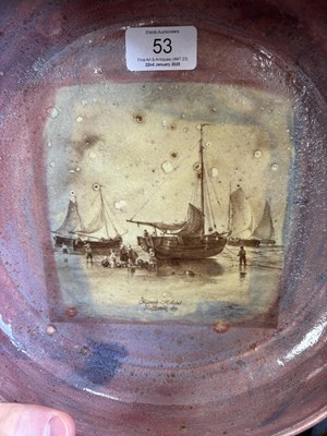 Lot 84 - AN INTERESTING STUDIO POTTERY BOWL