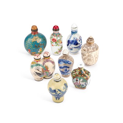 Lot 167 - A COLLECTION OF EIGHT CHINESE SNUFF BOTTLES