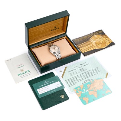 Lot 564 - A GENTS STEEL ROLEX AIR KING BRACELET WATCH
