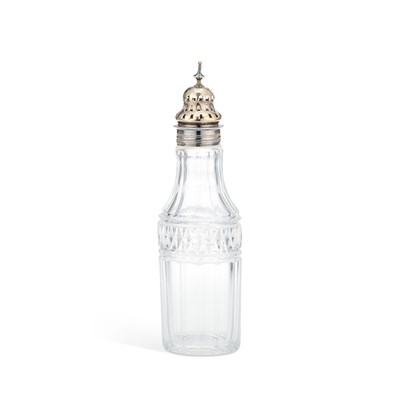 Lot 495 - A GEORGE III SILVER-TOPPED CONDIMENT BOTTLE