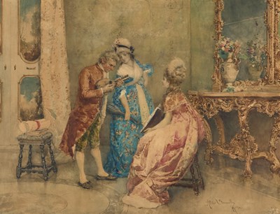 Lot 841 - ATTILIO SIMONETTI (ITALIAN 1843-1925)