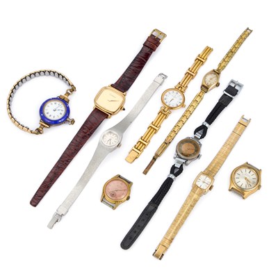 Lot 224 - A GROUP OF ASSORTED LADY'S WATCHES