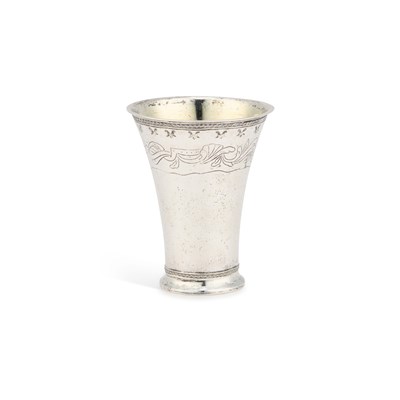 Lot 96 - A SWEDISH SILVER BEAKER
