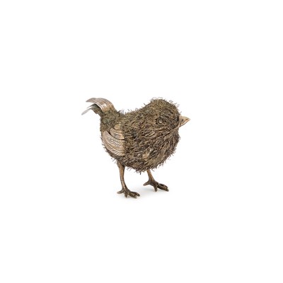 Lot 113 - MARIO BUCCELLATI: AN ITALIAN SILVER MODEL OF A BIRD