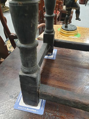 Lot 1019 - A LATE 17TH CENTURY OAK JOINT STOOL