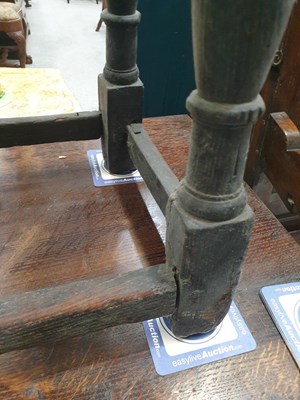 Lot 1019 - A LATE 17TH CENTURY OAK JOINT STOOL