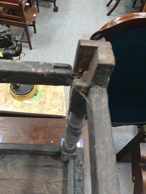 Lot 1019 - A LATE 17TH CENTURY OAK JOINT STOOL