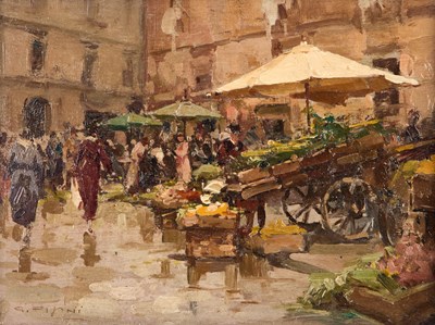 Lot 1250 - GUSTAVO PISANI (ITALIAN 1877 -1948)