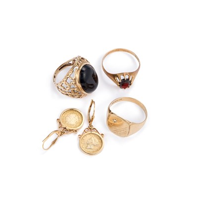 Lot 1021 - A GROUP OF JEWELLERY