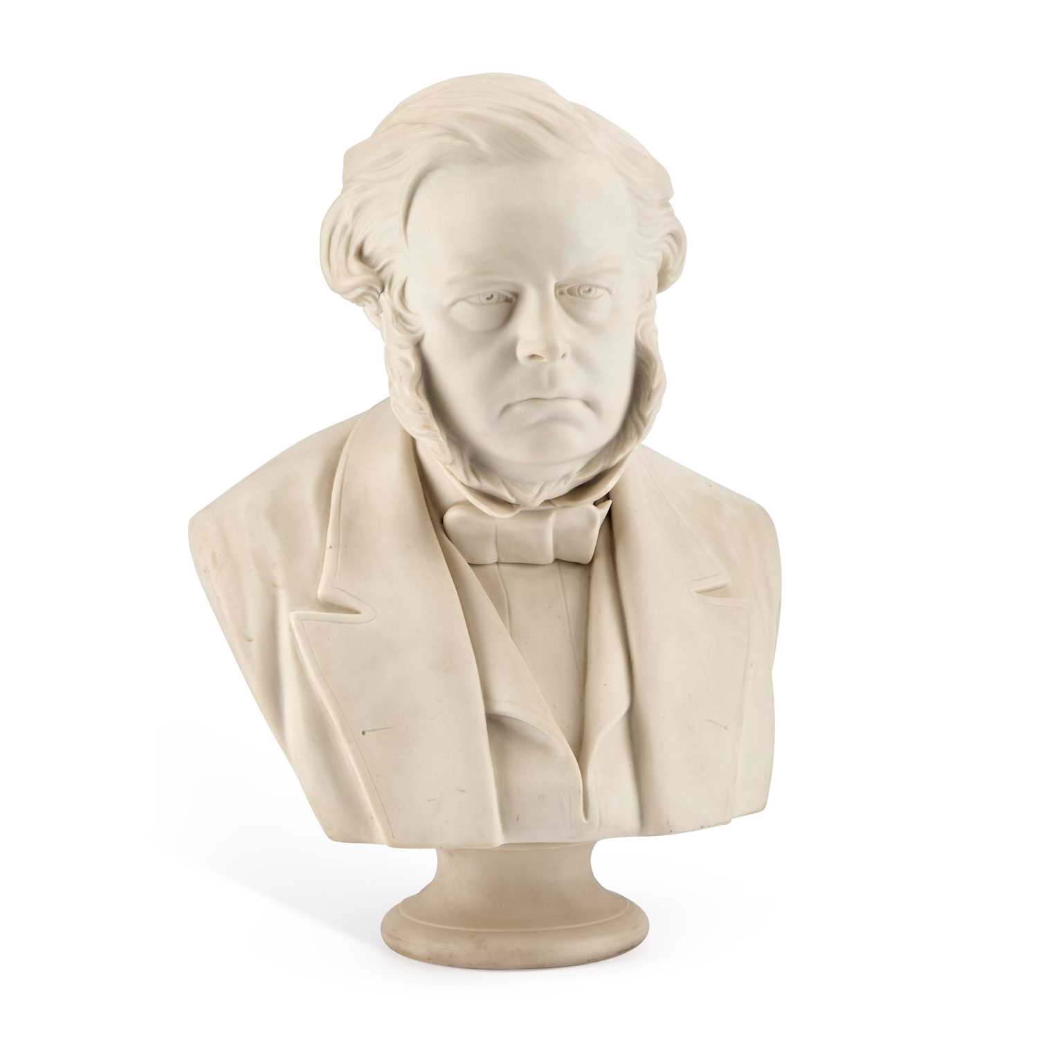Lot 93 - A LARGE ADAMS & CO PARIAN POLITICAL PORTRAIT BUST OF JOHN BRIGHT (1811-1889)