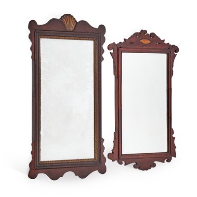 Lot 466 - TWO GEORGIAN FRETWORK MIRRORS