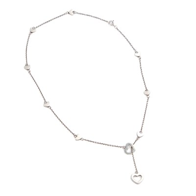Lot 943 - PALOMA PICASSO FOR TIFFANY & CO, A HEART LINK LARIAT NECKLACE