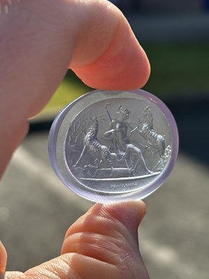 Lot 55 - A LARGE PASTE INTAGLIO AFTER THE ANTIQUE OF THE PRINCE STANISLAS PONIATOWSKI COLLECTION