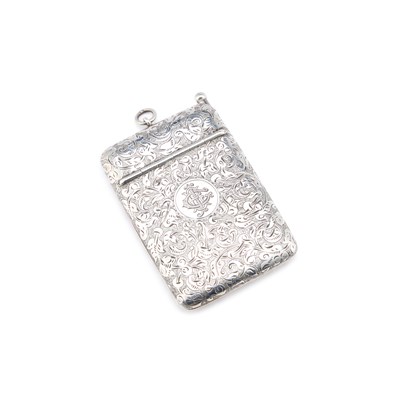 Lot 625 - AN EDWARDIAN SILVER NOTEBOOK CASE
