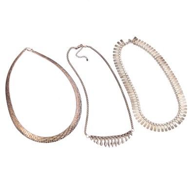 Lot 852 - THREE FRINGE NECKLACES
