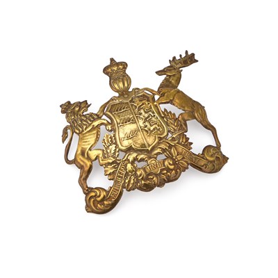 Lot 13 - A FIRST WORLD WAR IMPERIAL GERMAN WURTTEMBERG PICKELHAUBE HELMET PLATE