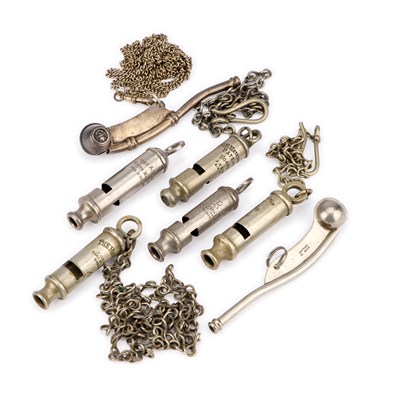 Lot 5 - A COLLECTION OF WHISTLES