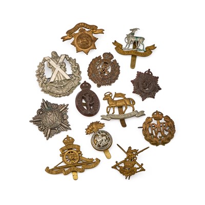 Lot 16 - A GROUP OF MILITARY CAP BADGES