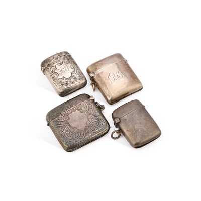 Lot 706 - A GROUP OF SILVER VESTA CASES