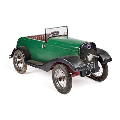 Lot 36 - A VINTAGE HAND-BUILT PAINTED MODEL MOTORCAR