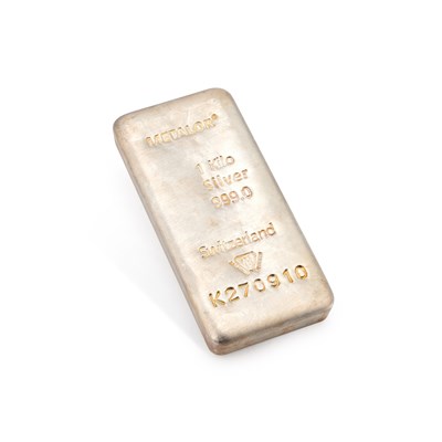 Lot 295 - A METALOR 1 KILO SILVER 999.0 BULLION BAR