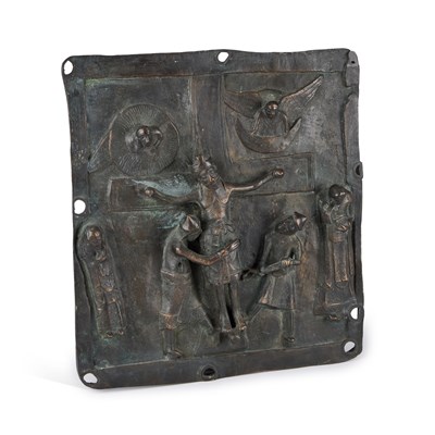 Lot 348 - A BRONZE PLAQUE REPODUCED FROM THE ORIGINAL IN THE BASILICA OF SAN ZENO IN VERONA