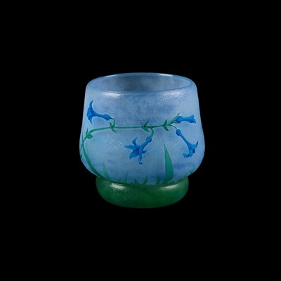 Lot 68 - A DAUM ENAMELLED GLASS VASE