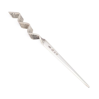 Lot 608 - A MODERNIST SILVER LETTER OPENER