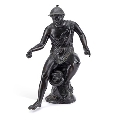 Lot 342 - ITALIAN SCHOOL (19TH CENTURY), A BRONZE FIGURE OF A NEAPOLITAN FISHERMAN