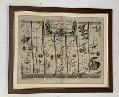 Lot 7 - OGILBY (JOHN), THE ROAD FROM LONDON TO MONTGOMERY NORTH WALES