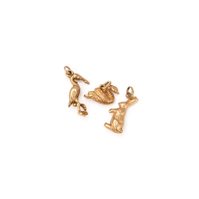 Lot 633 - THREE PENDANT CHARMS