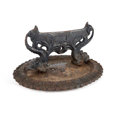 Lot 238 - A VICTORIAN CAST IRON BOOT SCRAPER
