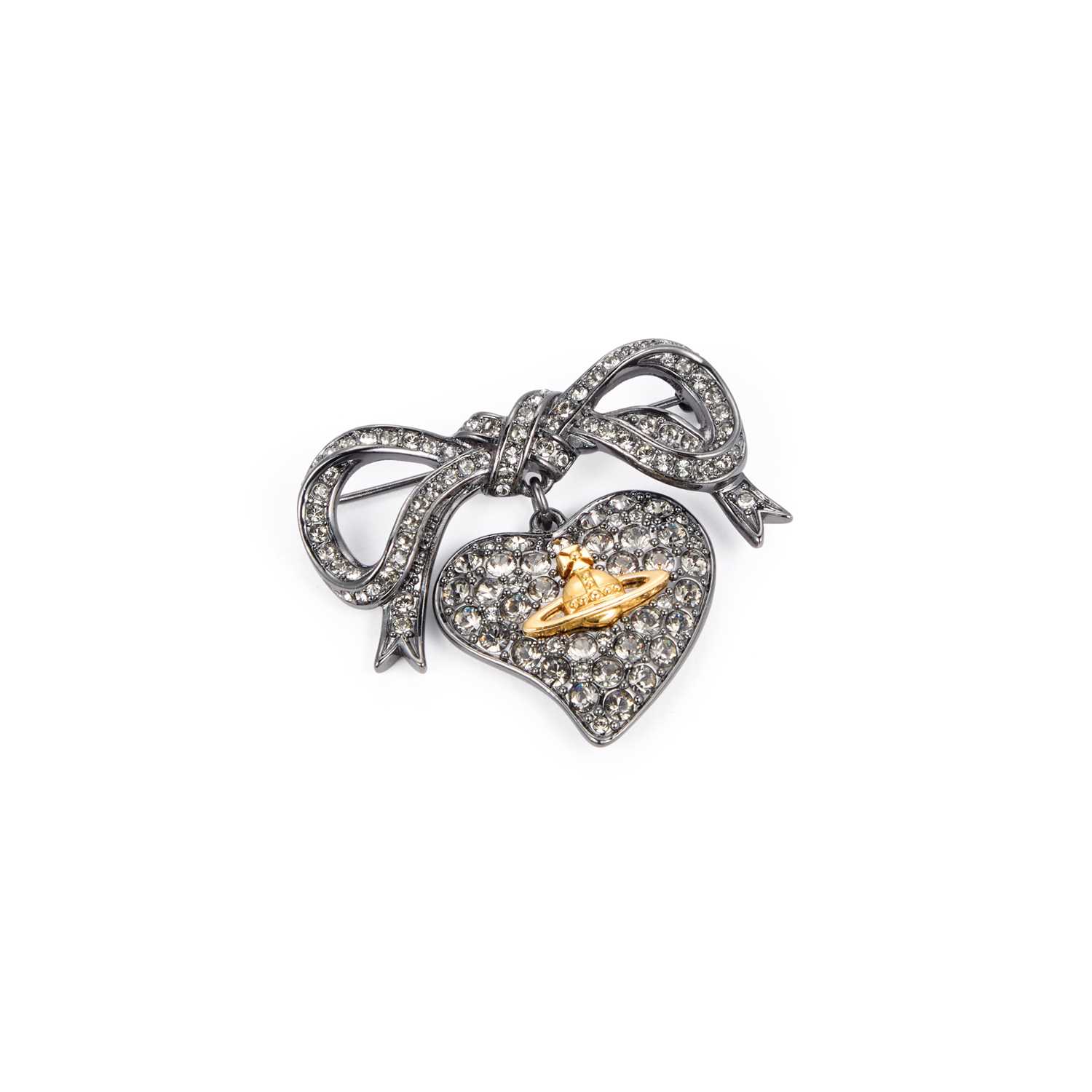 Lot 460 - VIVIENNE WESTWOOD, A PASTE HEART BROOCH