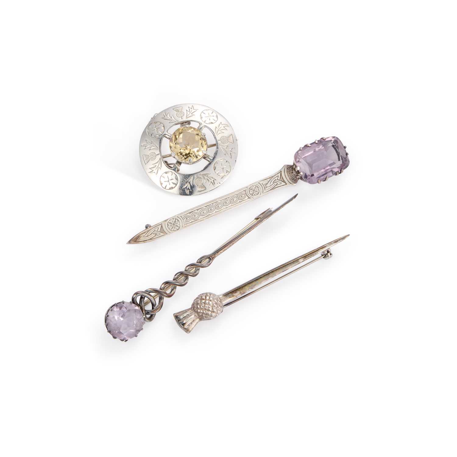 Lot 513 - FOUR SCOTTISH BROOCHES
