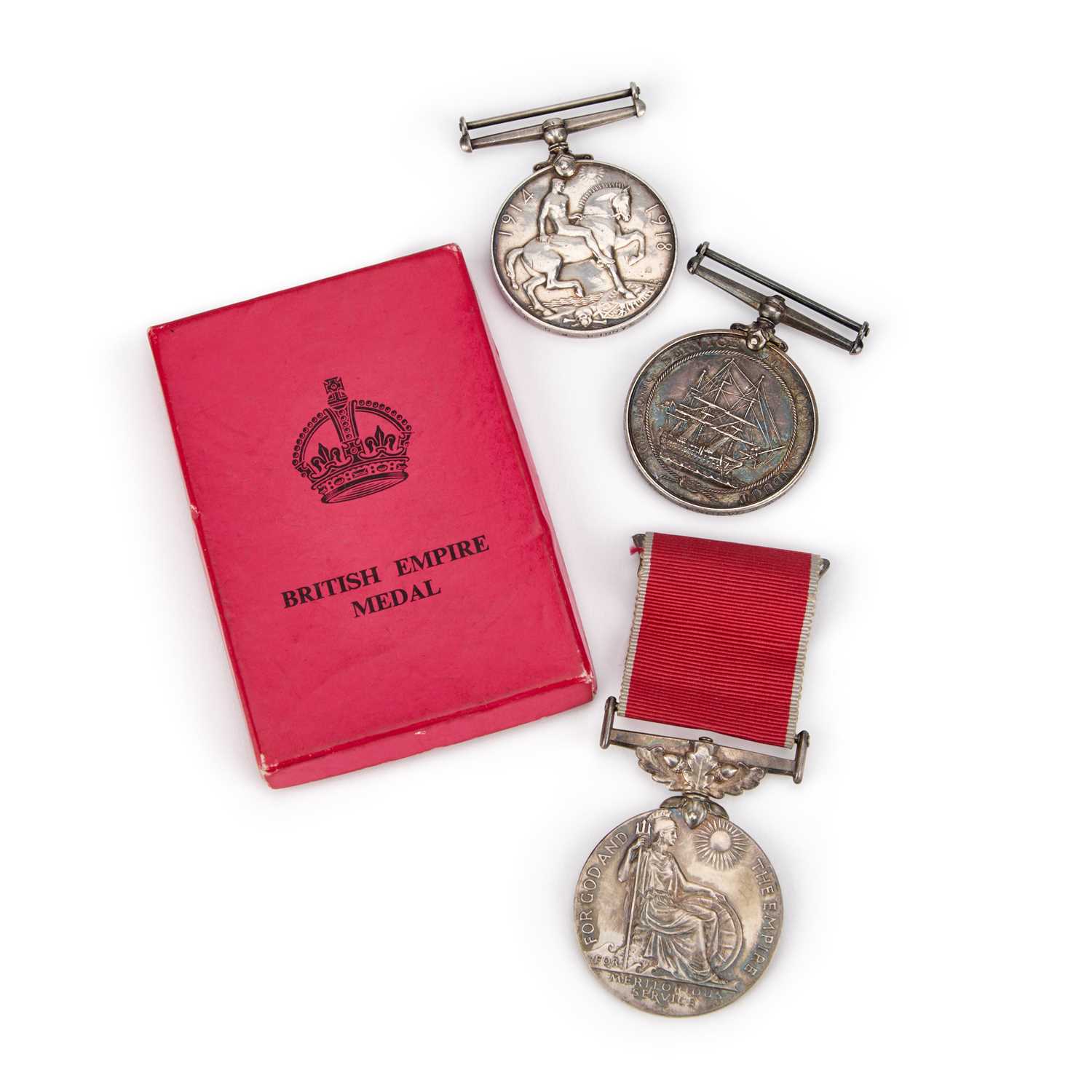 Lot 8 - A FIRST WORLD WAR NAVAL MEDAL GROUP