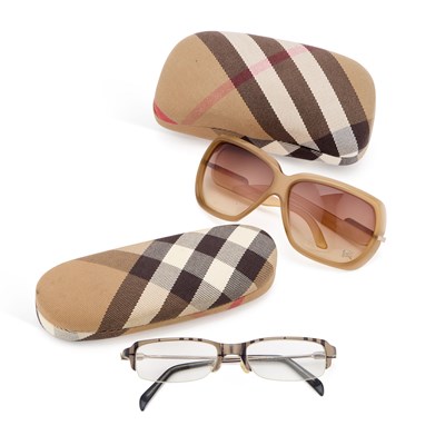 Lot 743 - A PAIR OF BURBERRY SUNGLASSES AND A PAIR OF BURBERRY GLASSES