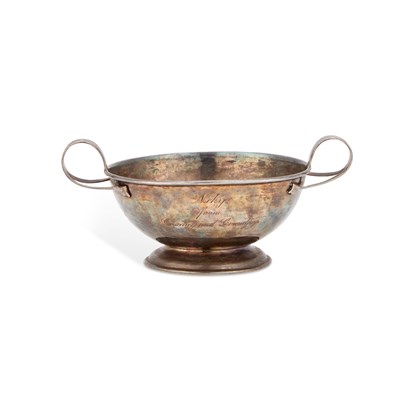 Lot 306 - AN EDWARDIAN SILVER TWO-HANDLED BOWL