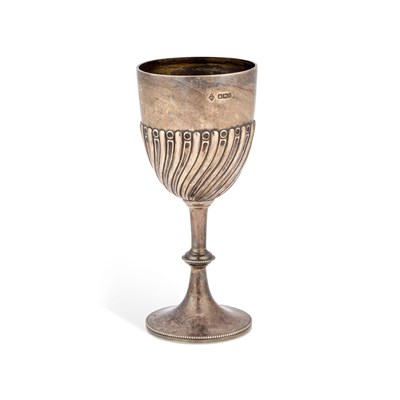 Lot 376 - A VICTORIAN SILVER GOBLET