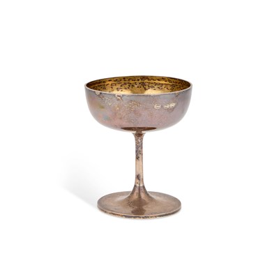 Lot 349 - A VICTORIAN SILVER SUNDAE DISH/ CHAMPAGNE BOWL