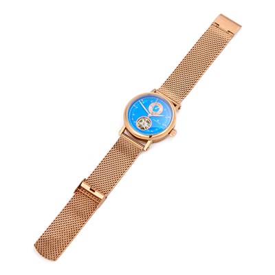 Lot 452 - A GENTS ROSE GOLD PLATED CONSTANTIN WEISZ BRACELET WATCH