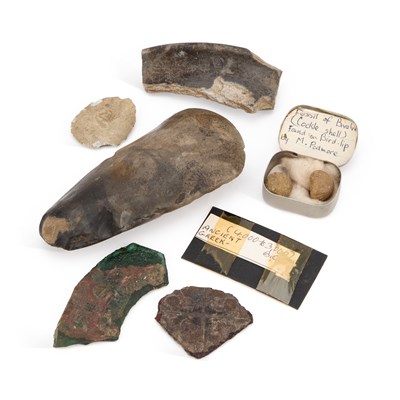 Lot 488 - A POLISHED NEOLITHIC HAND AXE