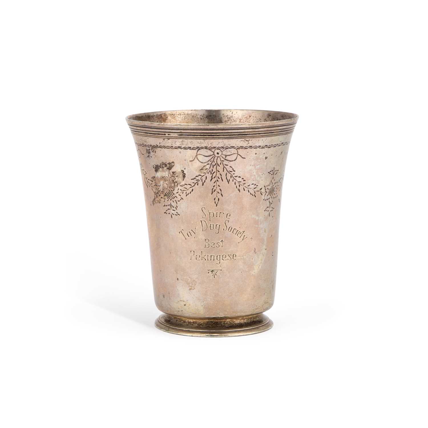 Lot 223 - A LATE 18TH CENTURY PORTUGUESE SILVER BEAKER