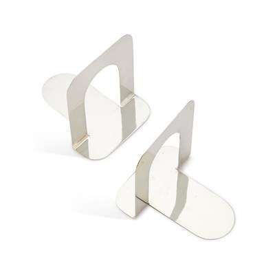 Lot 178 - TIFFANY & CO, A PAIR OF AMERICAN STERLING SILVER BOOKENDS